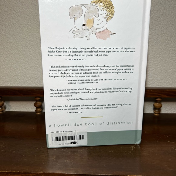 1ST ED HC Mother Knows Best: The Natural Way to Train Your Dog C.L.Benjamin 1985 - Picture 2 of 8